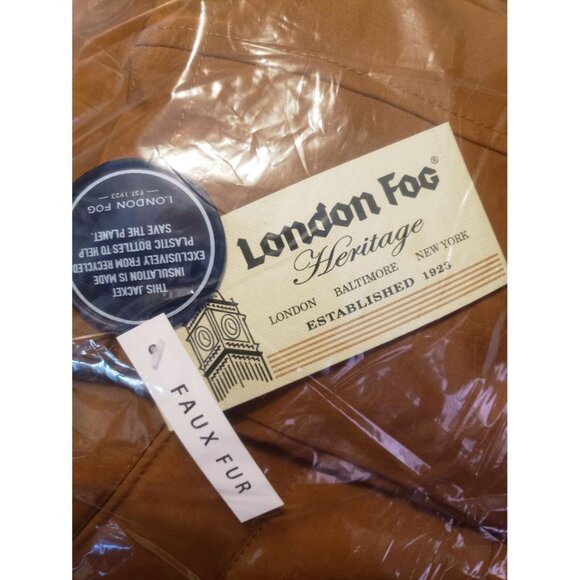 London Fog Sherpa-Lined Hooded Parka Brown Men's Size XL - Picture 5 of 10